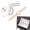 Women Jewelry Set Watch Bracelet Necklace Wife Girlfriend Anniversary Birthday Gift