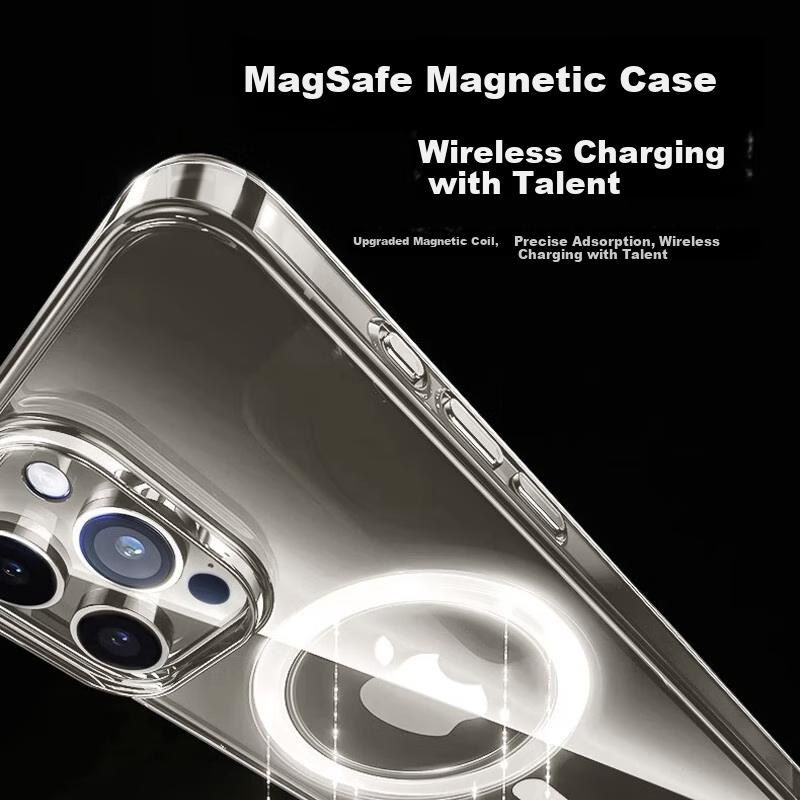 KOOLIFE IPhone 15 Case, MagSafe Compatible Protective Cover, Transparent Soft, Ultra-Thin Shockproof Simple Design for Men And Wome