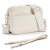 KALIDI Shoulder Bag Womens Small Mini Crossbody Multi-layer Waterproof Lightweight Large Capacity Leather Two Straps Included