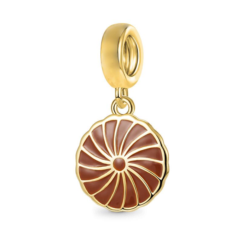 Happy Birthday Card Cake Charm Beads Dangle Fit Original Snake Copper Bracelet Necklace Beads For Diy Jewelry Women Gift