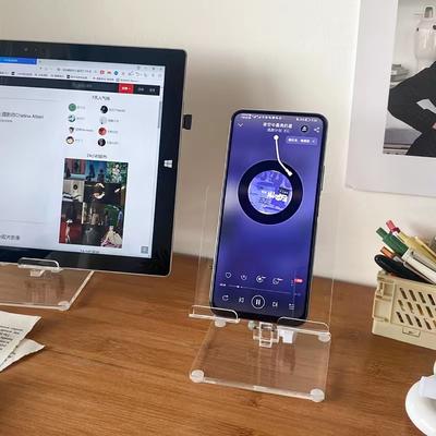 HKYC Acryl Tablet Ständer Desktop Verstellbarer Faltbarer Halter für Mi Pad 4 Samsung iPad Pro Air Mini 12.9 11 10.2 10.9 Unterstützung