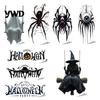 Halloween Window Clings for Glass Castle Pet Static Cling Stickers, Spooky Bat Pumpkin Seasonal Kids Floral Decals, Removable Self-Adhesive