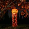 Pumpkin Paper Lanterns, Front Door Hanging Decor for Home Party Festival, Reusable Halloween Party Supplies Props