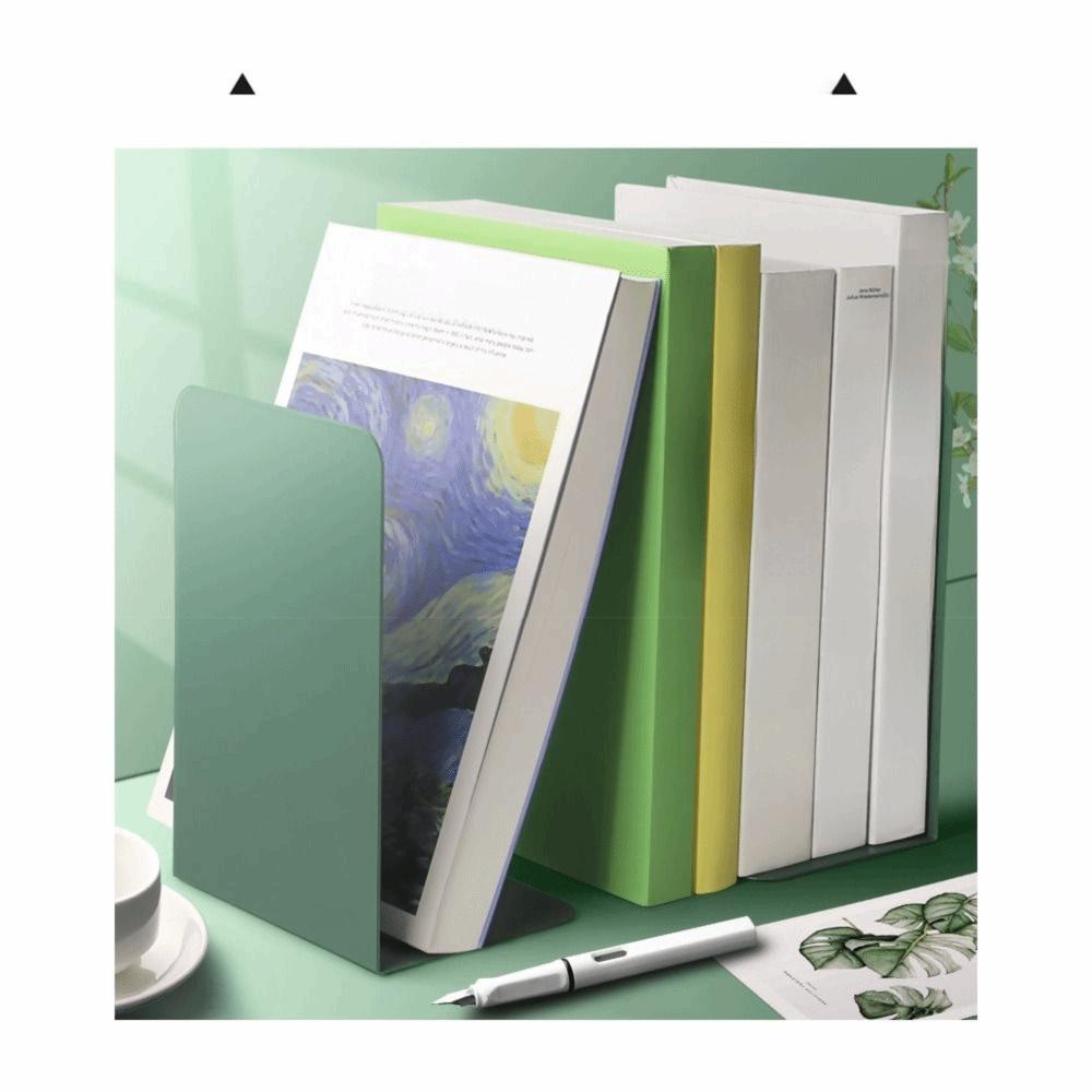 2Pcs Set Transparent Acrylic Book Holders Candy Color Desktop Book Stand  Student Organizers