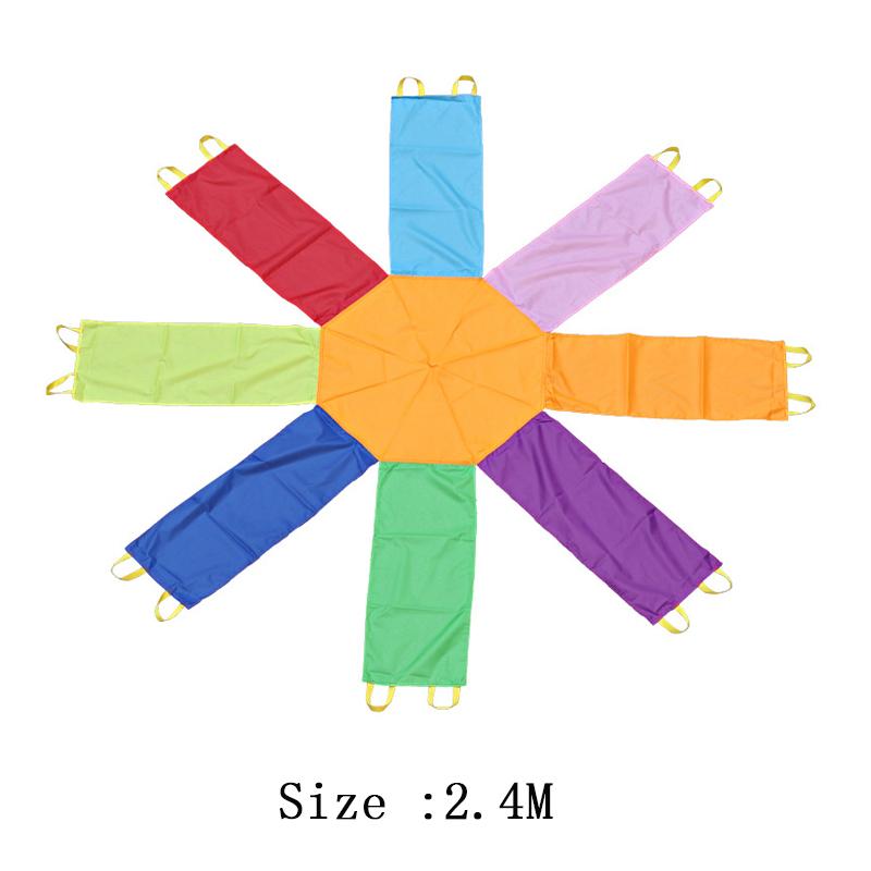 Childrens Rainbow Parachute Cooperative Play and Outdoor Playground Activities Team Building Games For Adults Kids Teens