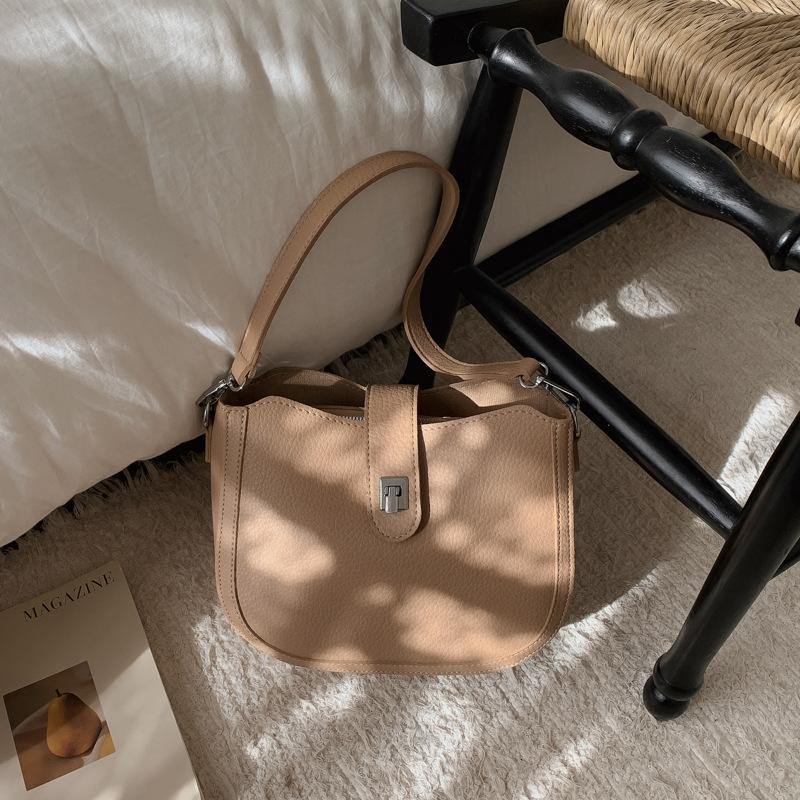 Нишевая сумка высокой стоимости женская ретро зимняя новая модная сумка через плечо кроссбоди женская повседневная сумка-ведро