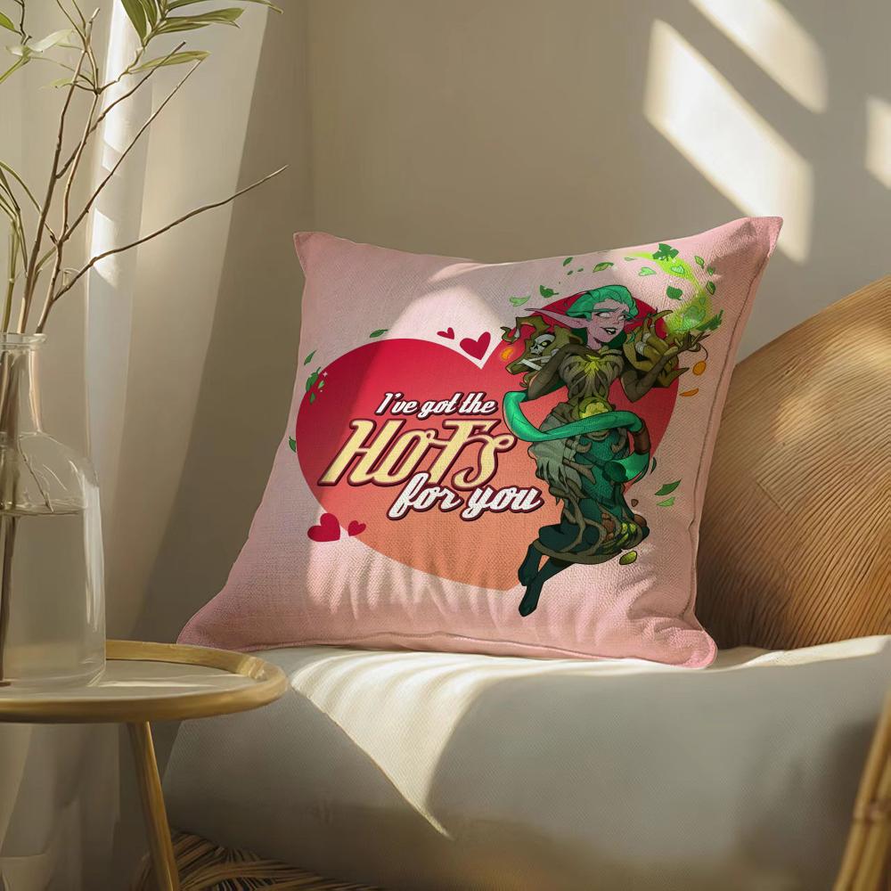 W-Worldofwarcraftgame Pillow Case Pillowcase, Double-Sided Printed, Sofa Cushion, Bedroom Headboard
