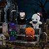 Compatible Ghost & Pumpkin Halloween Building Blocks - Creative Educational Toy for Kids
