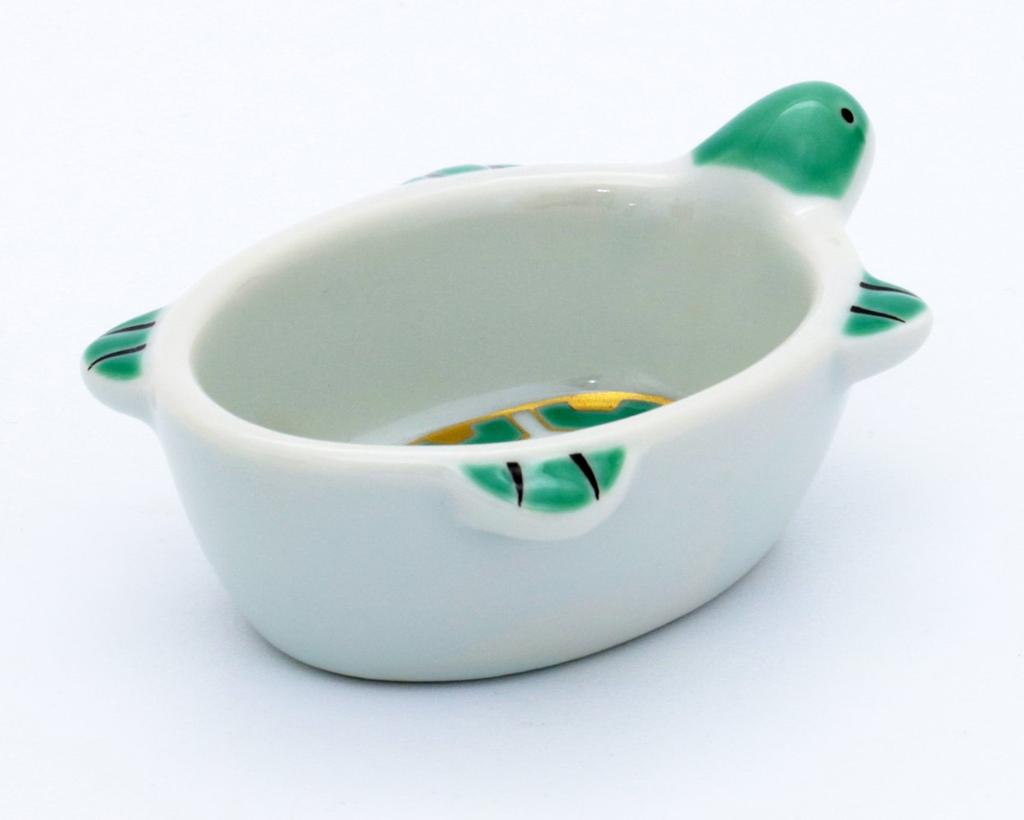 Arita ware Tokuyuki pece štěstí malá miska želva