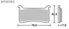 KITACO SBS Brake Pads Sport Racing 947RST for VFR800F/X, CBR1000RR, CB1000R, CB1100RS, etc. 777-0947098