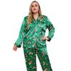 Plus Size 5XL 4XL Women's Christmas Pajama Set Two-Piece Sleepwear Loungewear Long Sleeve Top and Pants Pajama Set for Women Pijama Homewear