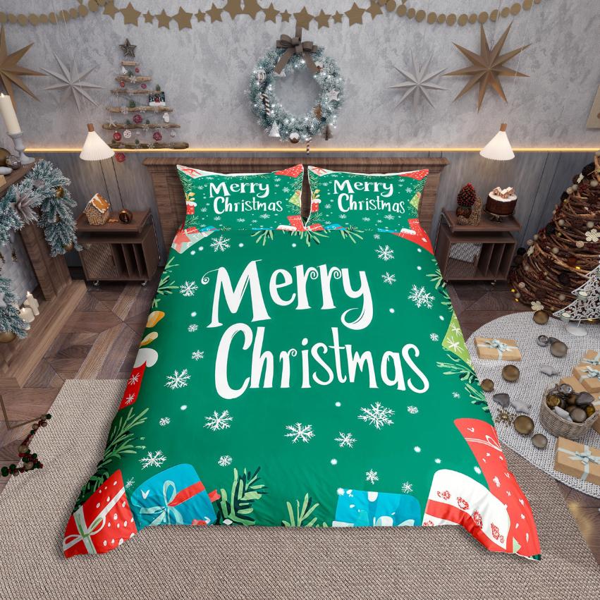 Comforter Homewish Merry Christmas Festival Xmas For Kids Bedding Sethappy New Year Decor