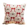 Santa Claus Christmas Pillow Cover Soft Santa Pillow Cover Throw Cushion Case  Farmhouse Couch