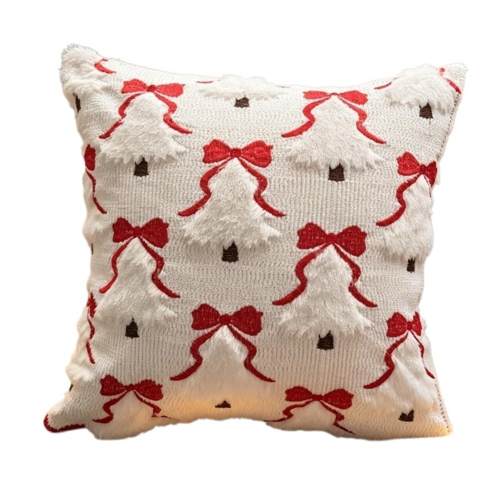 Santa Claus Christmas Pillow Cover Soft Santa Pillow Cover Throw Cushion Case Farmhouse Couch