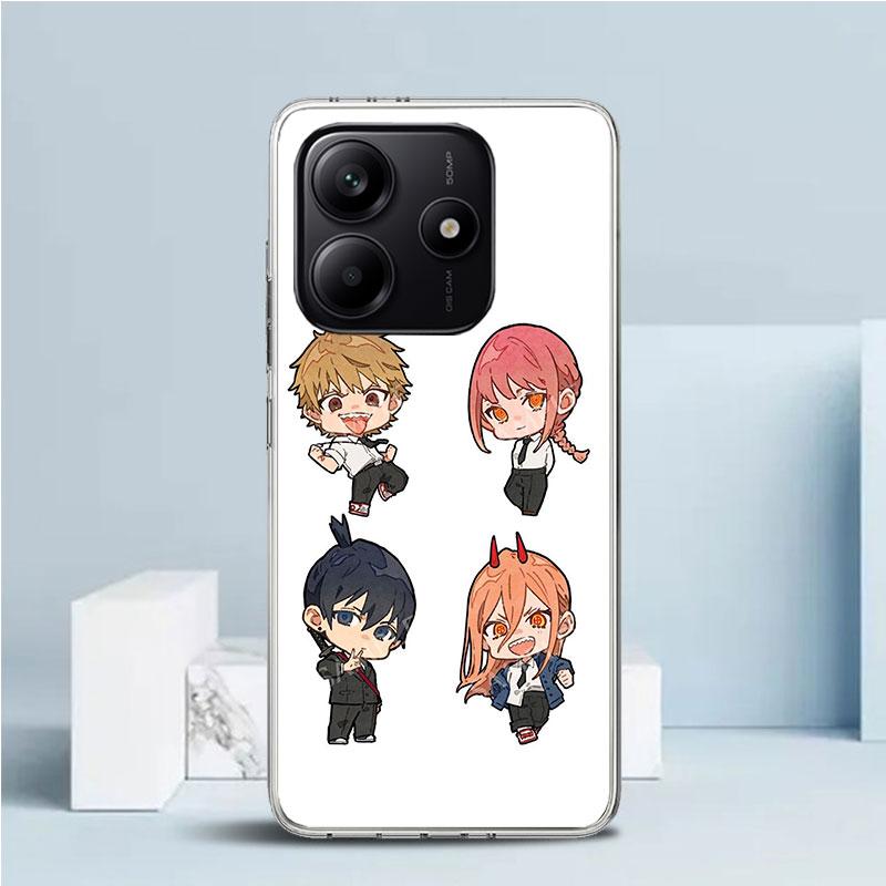 C-Chainsaw Mans Cute Phone Case For Xiaomi Redmi Note 15 14 14S 13 12S 12 Pro Plus 11S 11 11T 11E 10S 10 + Soft TPU Back Cover R