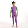 Color Block Long Sleeve Children's Wetsuit for Beach and Pool