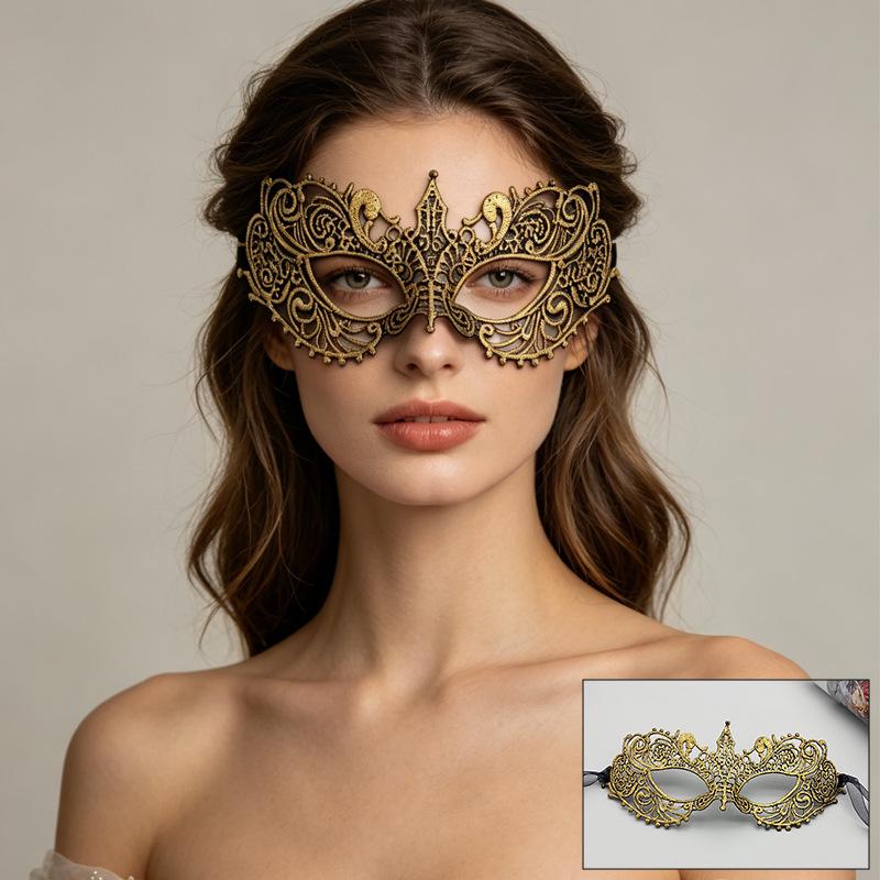 Retro Lace Phoenix Masquerade Mask for Halloween Parties