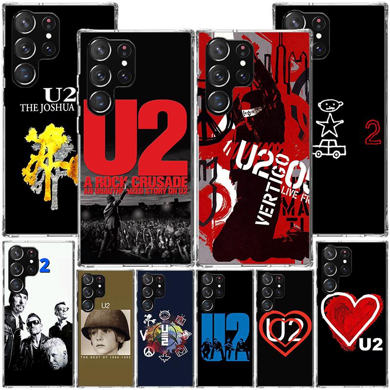 Band U-U2 Rock Phnoe Case for Samsung Galaxy S26 S25 Edge S23 S24 Ultra S22 Plus S21 S20 FE Unique Cover Soft Coque Galaxy S25 S