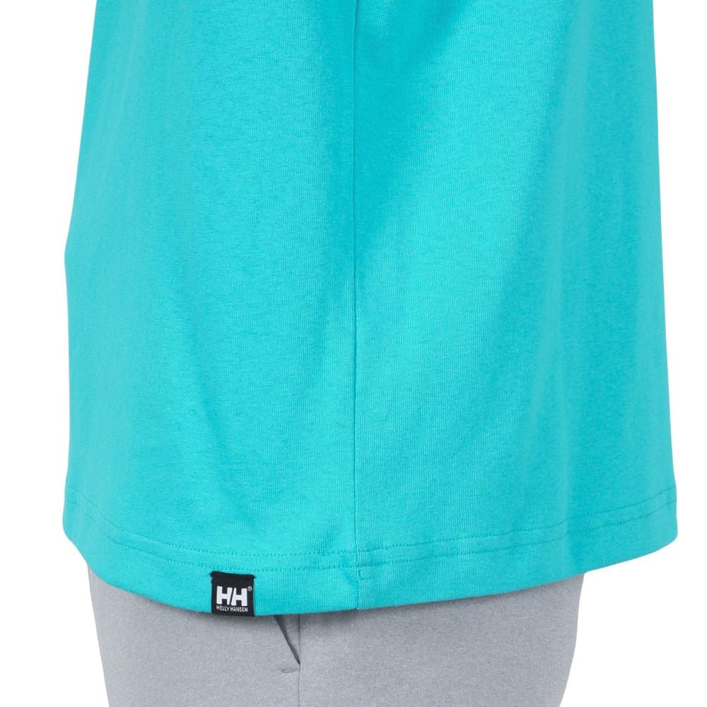 Helly Hansen HH62417 Wave Blue Short Sleeve T-Shirt with Be With Water Logo, Quick-Drying, UV Protection, Unisex, Size M