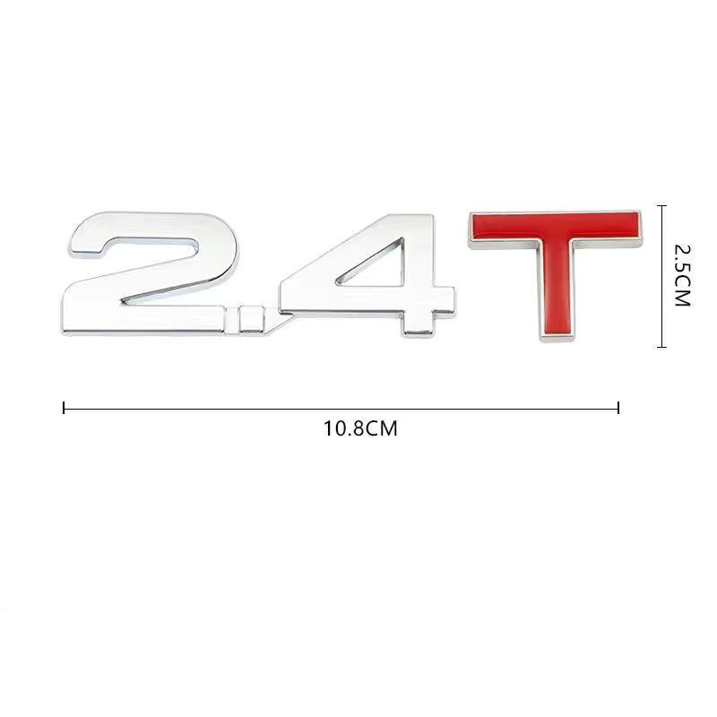 Auto 3D Metall 1.3T 1.4T 1.5T 2.0T 2.4T 2.8T 1.6T 1.8T 2.2T 2.5T 3.0T Logo TURBO Emblem Plakette Aufkleber Heckaufkleber Für Toyota Honda