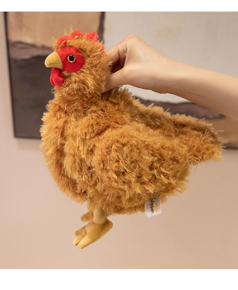 Grenzüberschreitende Simulations-Geflügel-Serie: Hahn, Henne, Truthahn, Schwarzes Huhn Plüschfiguren