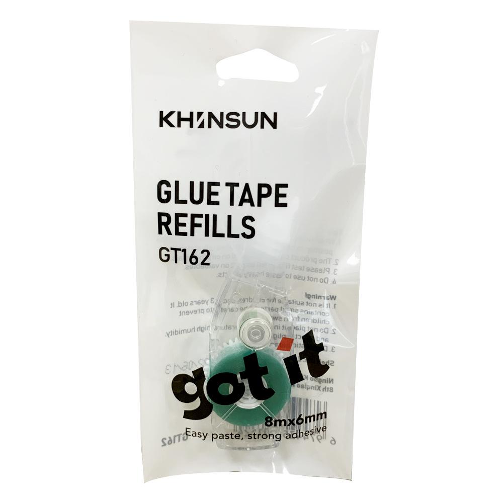 Double Sided Adhesive Tape Roller Glue Tape 6mm*8m With Refill Glue For Diy Journal Scrapbook Artistic Paper Folding Stationery