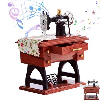 Dikiş Makinesi Müzik Kutusu Doğum Günü Hediyeleri Vintage Müzik Kutusu Parti Aksesuarları Ev Mini Süsler Kız Arkadaş İçin Sevgililer Günü Hediyeleri