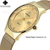 WWOOR Wo Ai 8016 Men's Waterproof Mesh Strap Quartz Fashion Watch