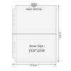 Inner Page Card Binder A5 Photocard Binder Sheets Transparent PP Acid Free Multiple Pockets Sleeve Photo Album Refill Pages