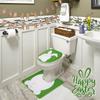 Elastic Easter Rabbit Toilet Seats Cover and Toilet Rugs U Shaped Adds a Touch of Fun to Your Bathroom Decoration