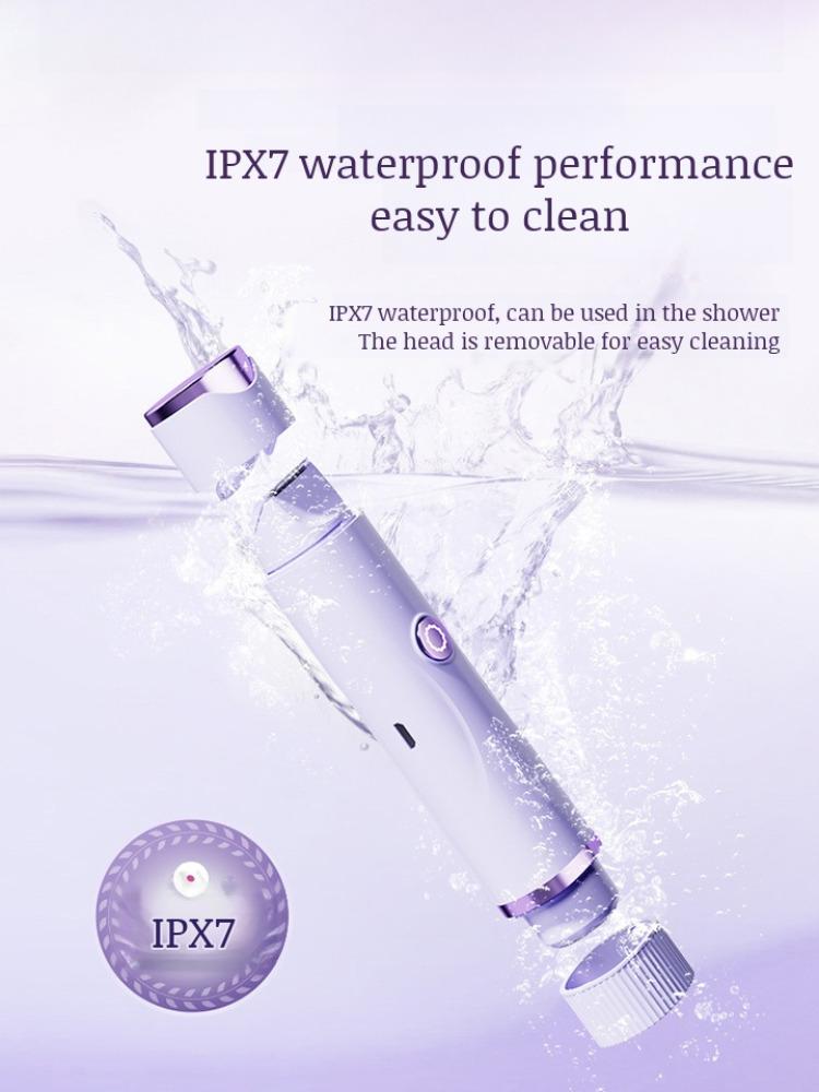 Portable USB Rechargeable Dual-Head Epilator Painless Electric Razor for Bikini, Body, and Face Hair Removal
