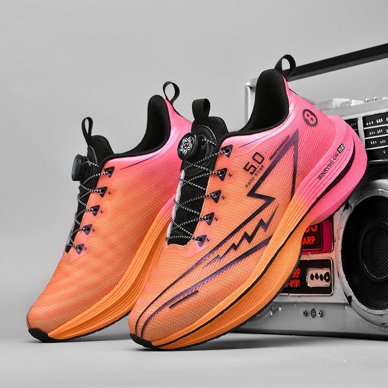 Children's Red Rabbit 8pro Carbon Board Shock Absorption Running Shoes Men's and Women's Spring Mesh Breathable Youth Junior High School Physical Exa