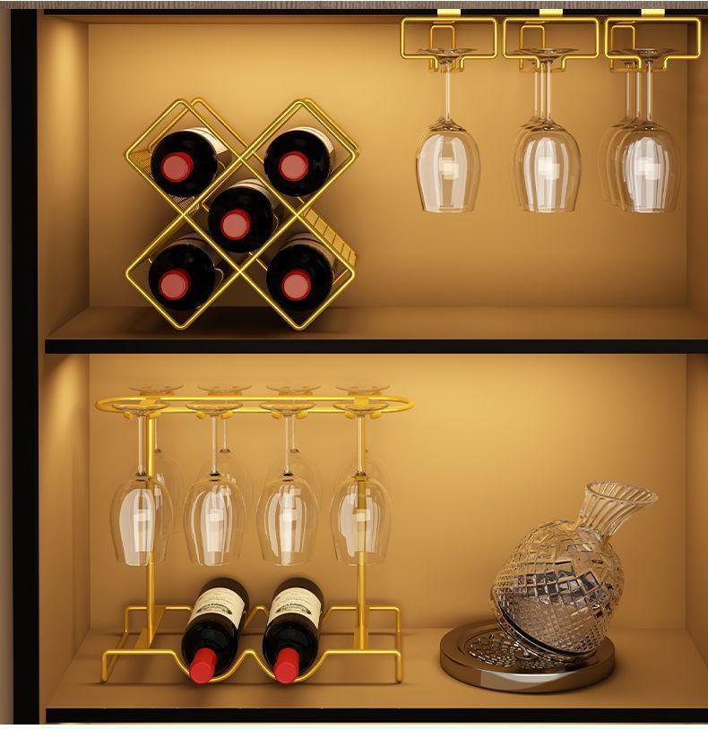 Elegantes Weinregal & Gläserhalter Schrank