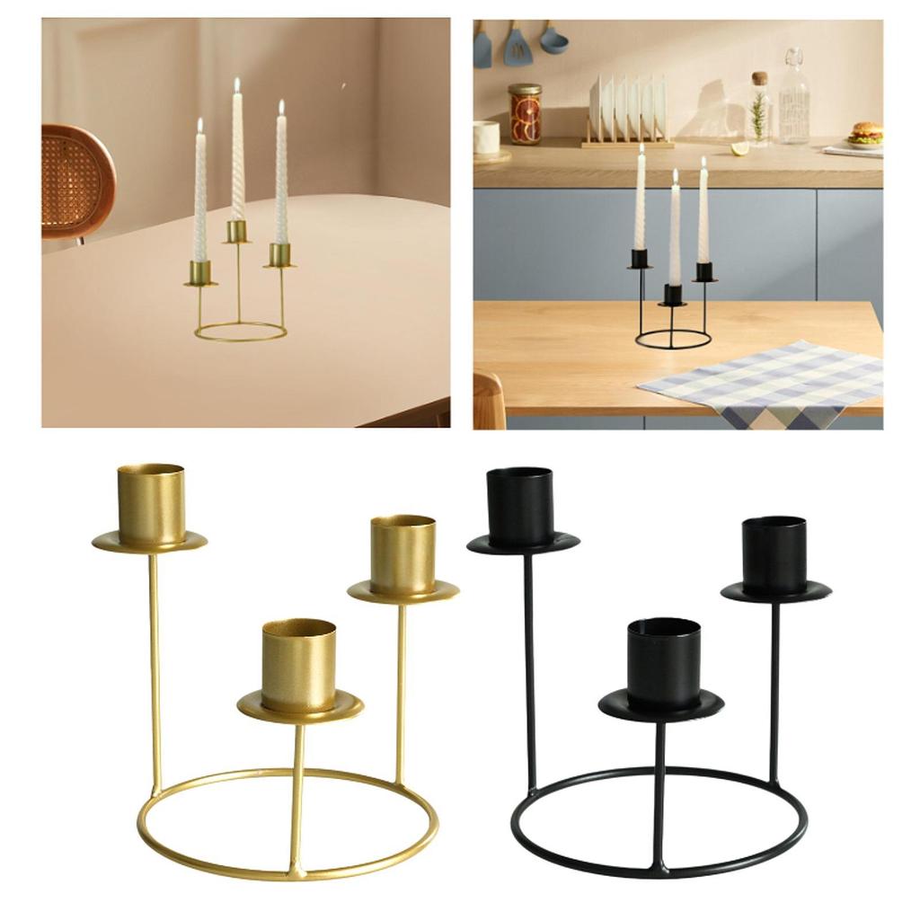 Pillar Candle Holder Candelabra Candle Holder for Centerpiece Holiday Table