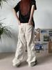 Men's American Retro Multi-Pocket Loose Wide-Leg Overalls  