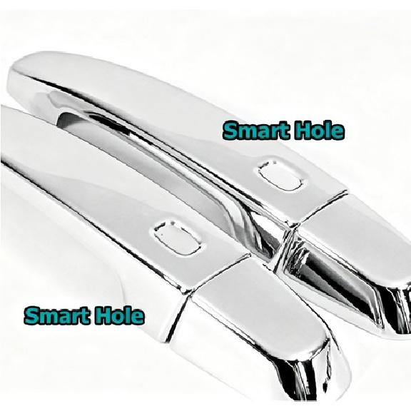 SET Chrome Cover Trim For 2016-2025 Chevrolet Malibu Side 4 Smart Door Handle