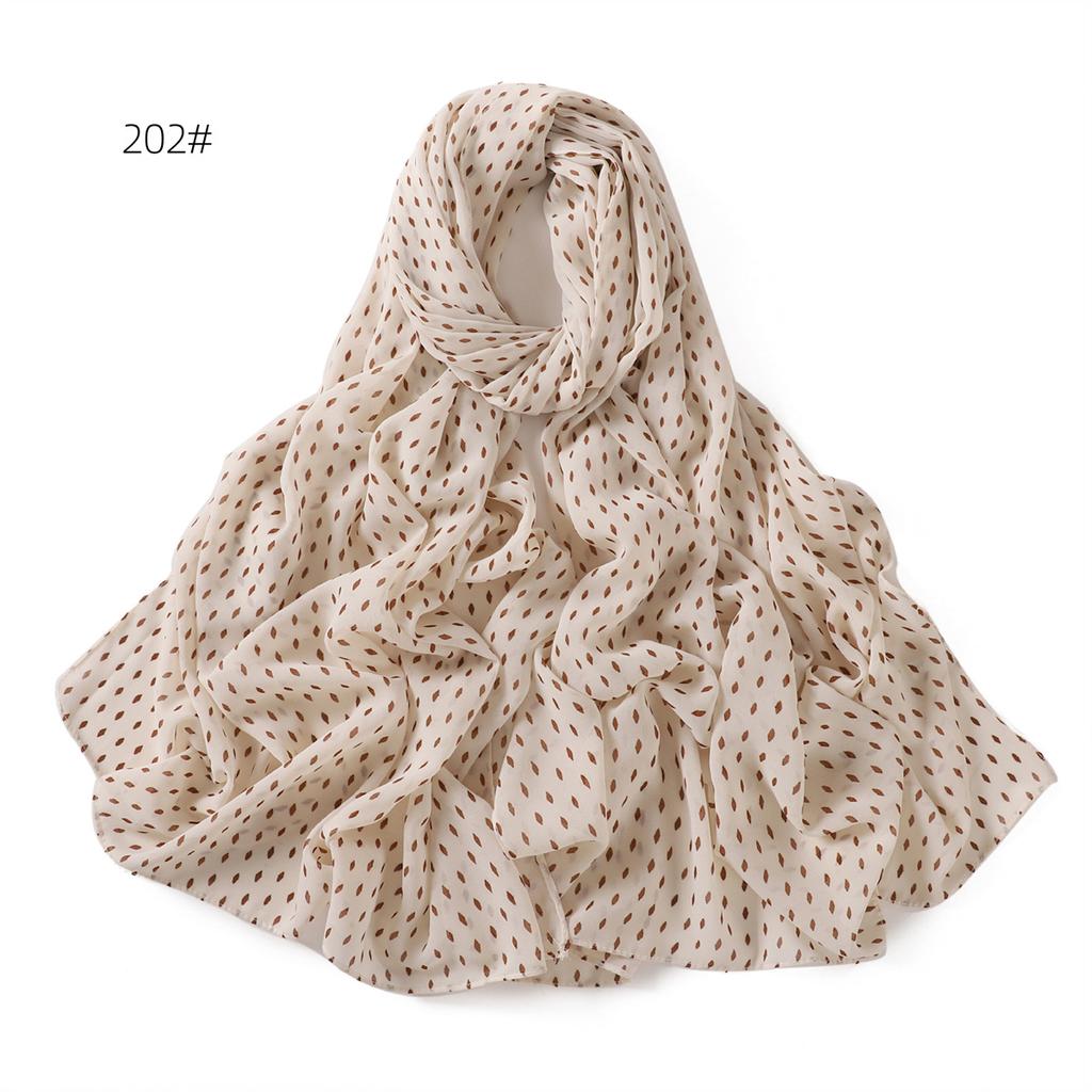 Fashion Plaid Printed Chiffon Scarf Muslim Femmel Chiffon Hijabs Islam Accessories Turkish Bandana Yiwu Beautiful Scarf Shawls