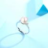 [JDE] Women's Pearl Ring, 8mm Genuine Pearl, 925 Sterling Silver, One Size Fits All, Elegant, Hypoallergenic, White Day Gift, Made in Japan