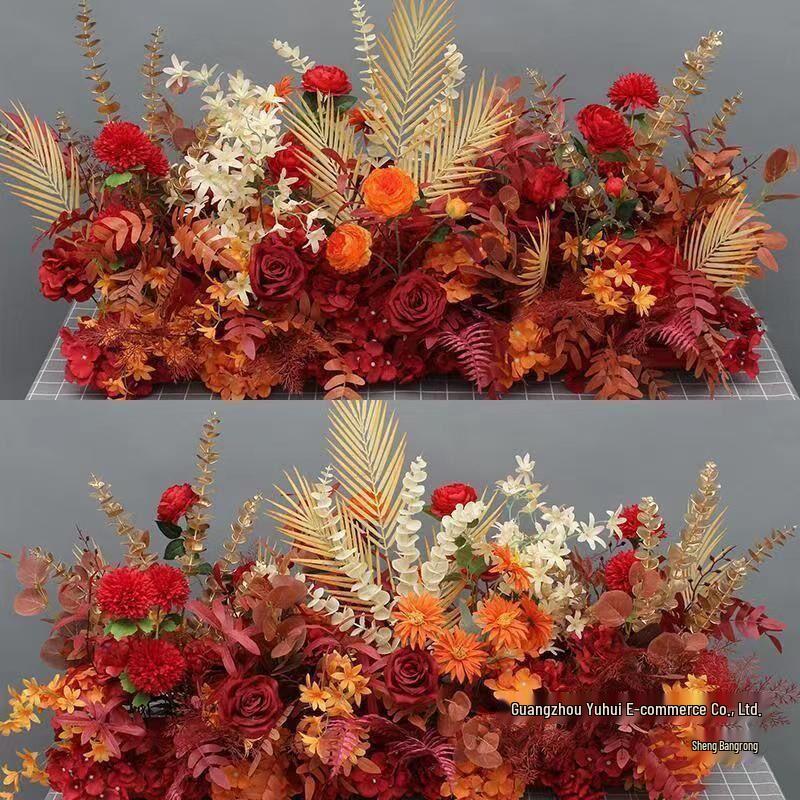 Wedding Aisle Decor: Large Silk Eucalyptus Flower Arrangement