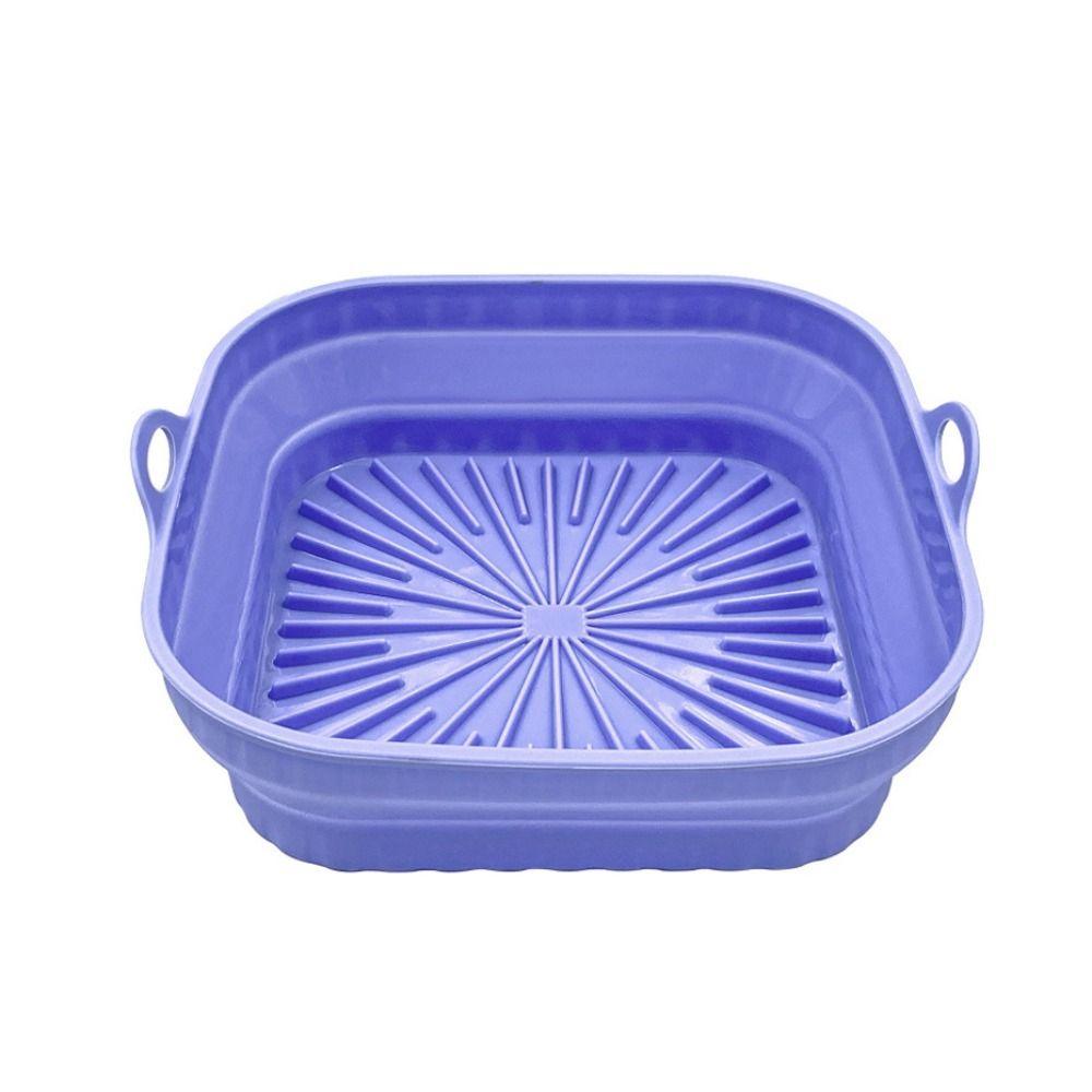 

Багаторазові аксесуари для аерофритюрниці Запасні вкладиші для випічки кошик для аерофритюрниці квадратний силіконовий горщик blue-square