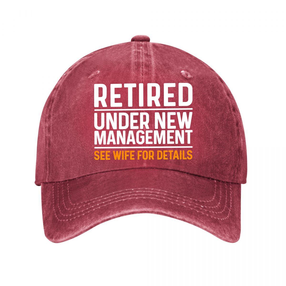 Retired Under New UnisexageUnisext Vintage Baseball Cap  New Vintage Washed Cotton Baseball Cap Parent Kids Sun Hats Adjustable
