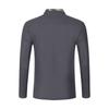 Men's Single Breasted Round Neck Long Sleeved Casual Sports Top