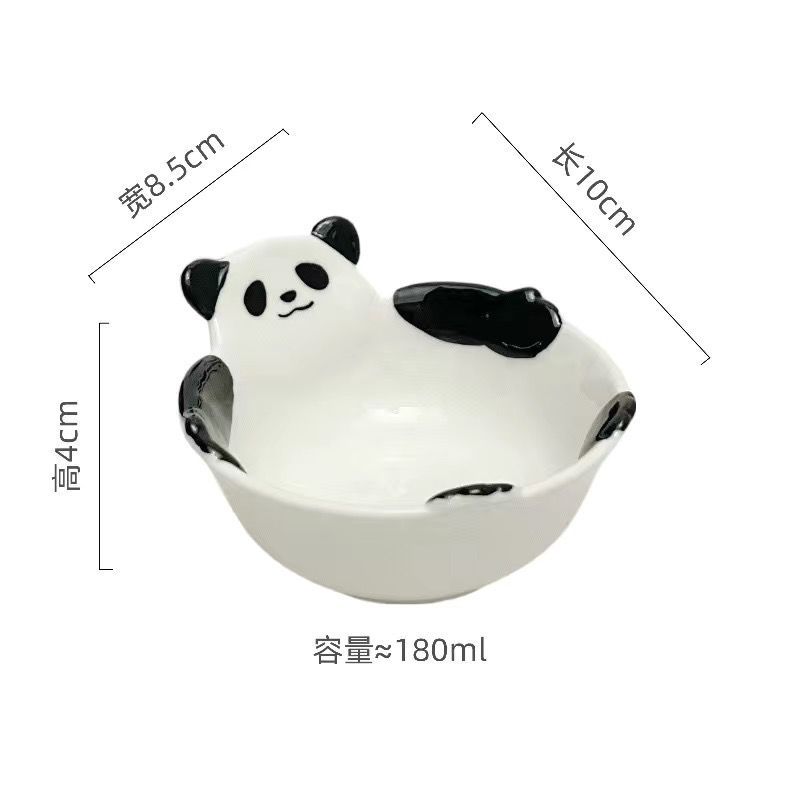 Hand Pinched Ceramic Bear Sauce Dish, Japanese Underglaze Color, Soy Sauce Vinegar Dipping Plate for Sushi