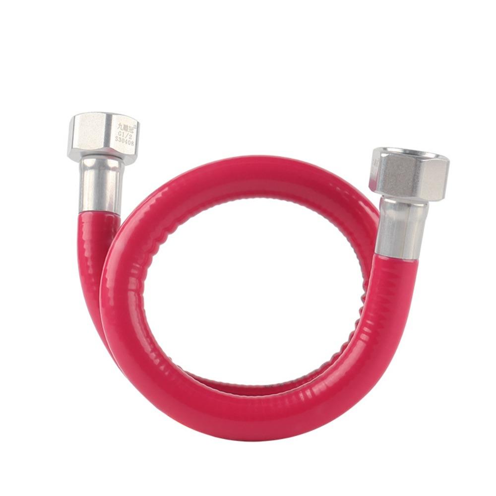 304 Stainless Steel Hose Water Heater Hot or Cold Water Inlet Pipe 4-points Bellows Metal All-in-one Explosion-proof Gas Hose