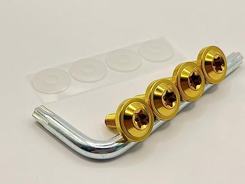 

Болты для номерного знака автомобиля Kuroobaa, Титановая рамка для номерного знака, Крышка/держатель для номерного знака автомобиля, Титановый сплав, Защита от кражи, Винты с защитой от кражи, M6