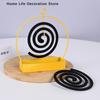 Incense Holders Coil Incense Burner Frame Iron Mosquito Coil Holder Modern Repellent Incense Rack For Household Bedroom Patio