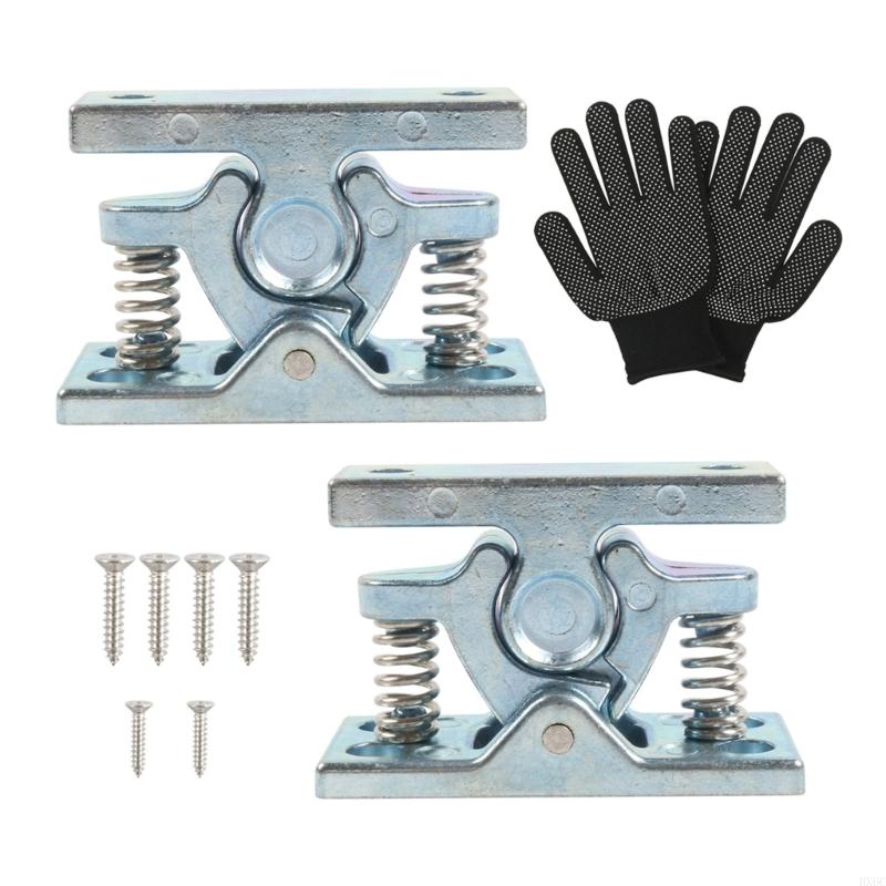 

No Tool Required Quick Install Spring Door Latches for Cabinet Barn & Heavy Duty HX6C