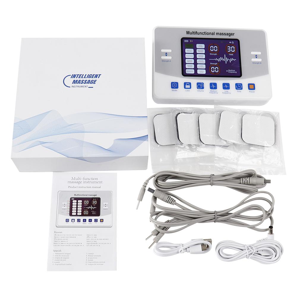 TENS Low Frequency Pulse Physiotherapy Apparatus Micro Current Instrument Dual Output Meridian Multifunctional Massage Device