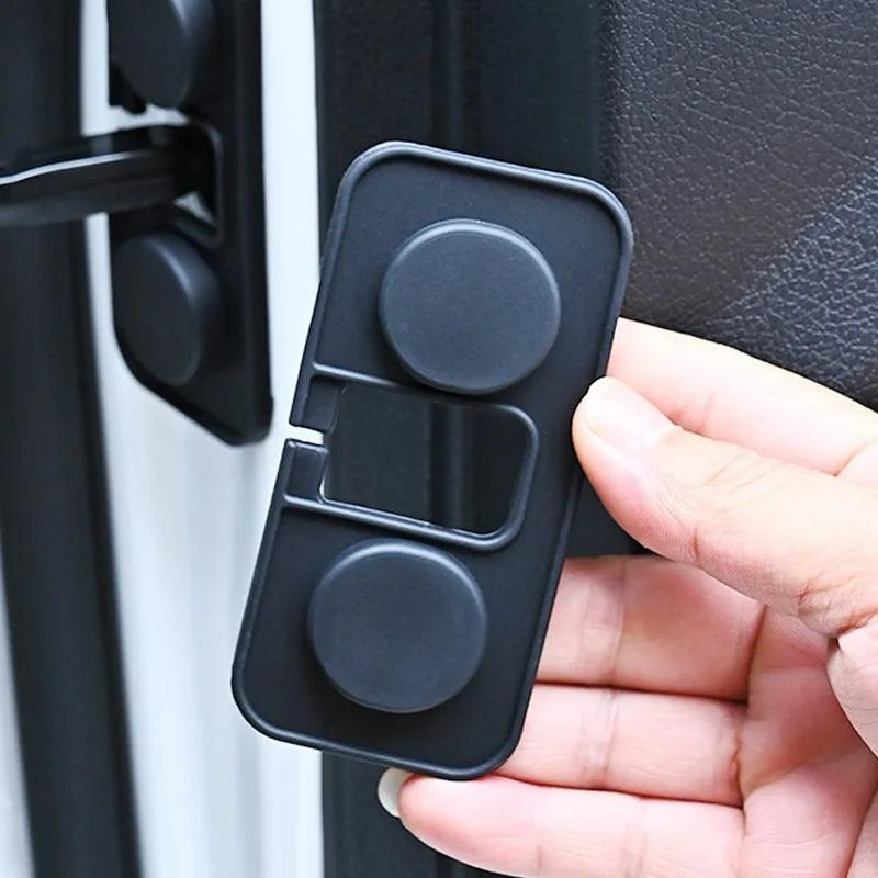 Universal Anti-Collision Noise Reduction Car Door Limiter Cover Silicone Shock Absorbing Interior Screw Cap Protective Sleeve