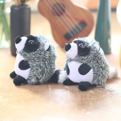 Cute Cute Little Raccoon Pendant Plush Toy Doll Little Hedgehog Bag Hanging Keychain Doll